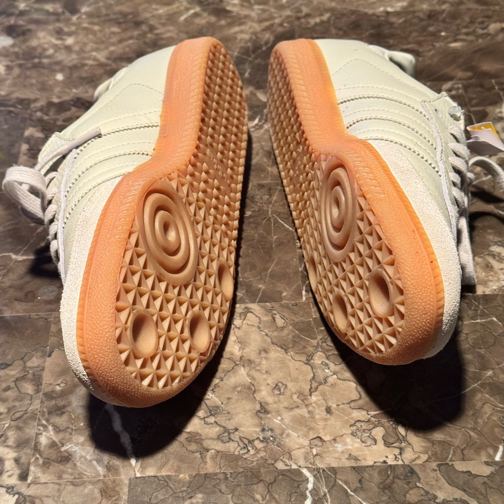 Adidas Samba Sneakers in Light Tan and Beige - Picture 13 of 17